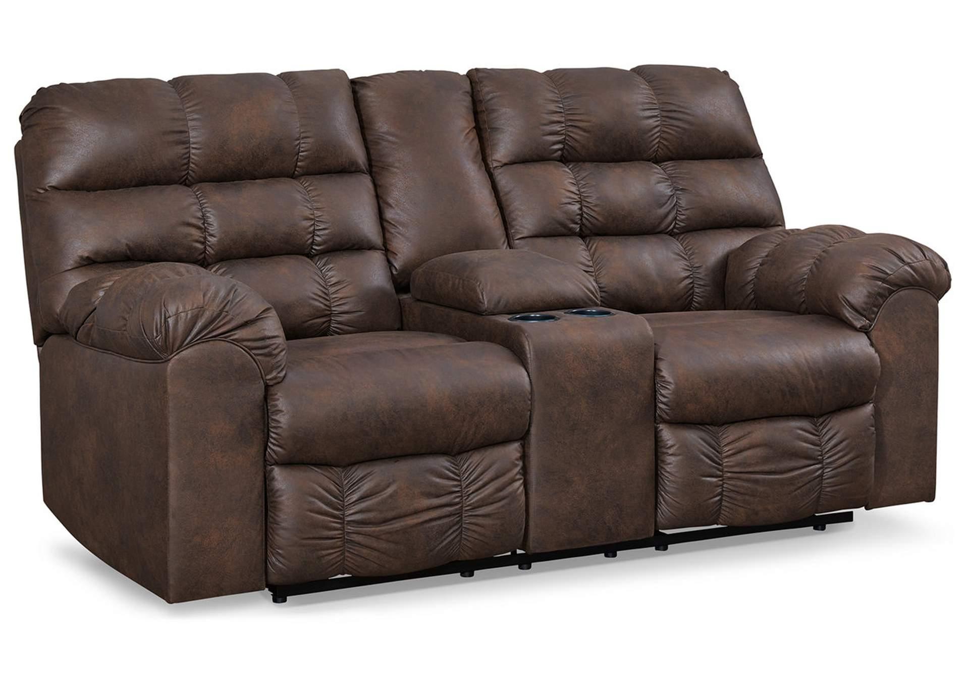 Derwin Reclining Loveseat With Console,Extreme Value Collection